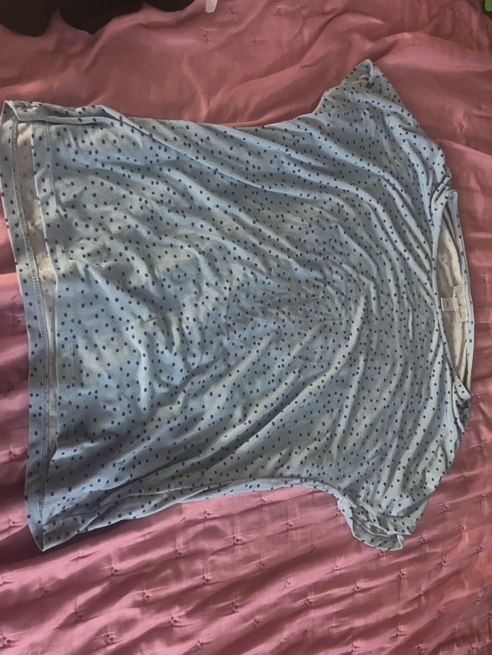 Light Blue Polka Dot Tee